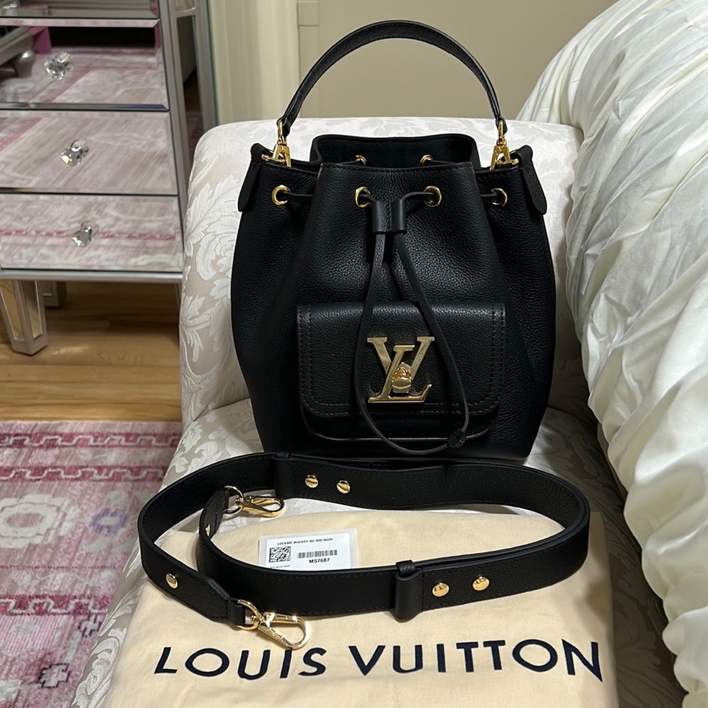 Louis Vuitton Authentic Lockme Bucket Handbag Brand New with tags